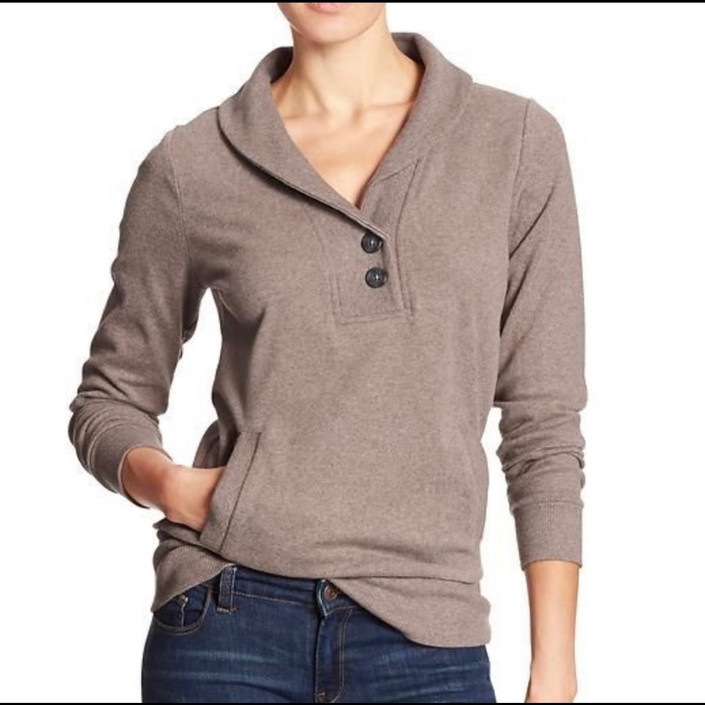 Banana Republic shawl collar pull over sweater
